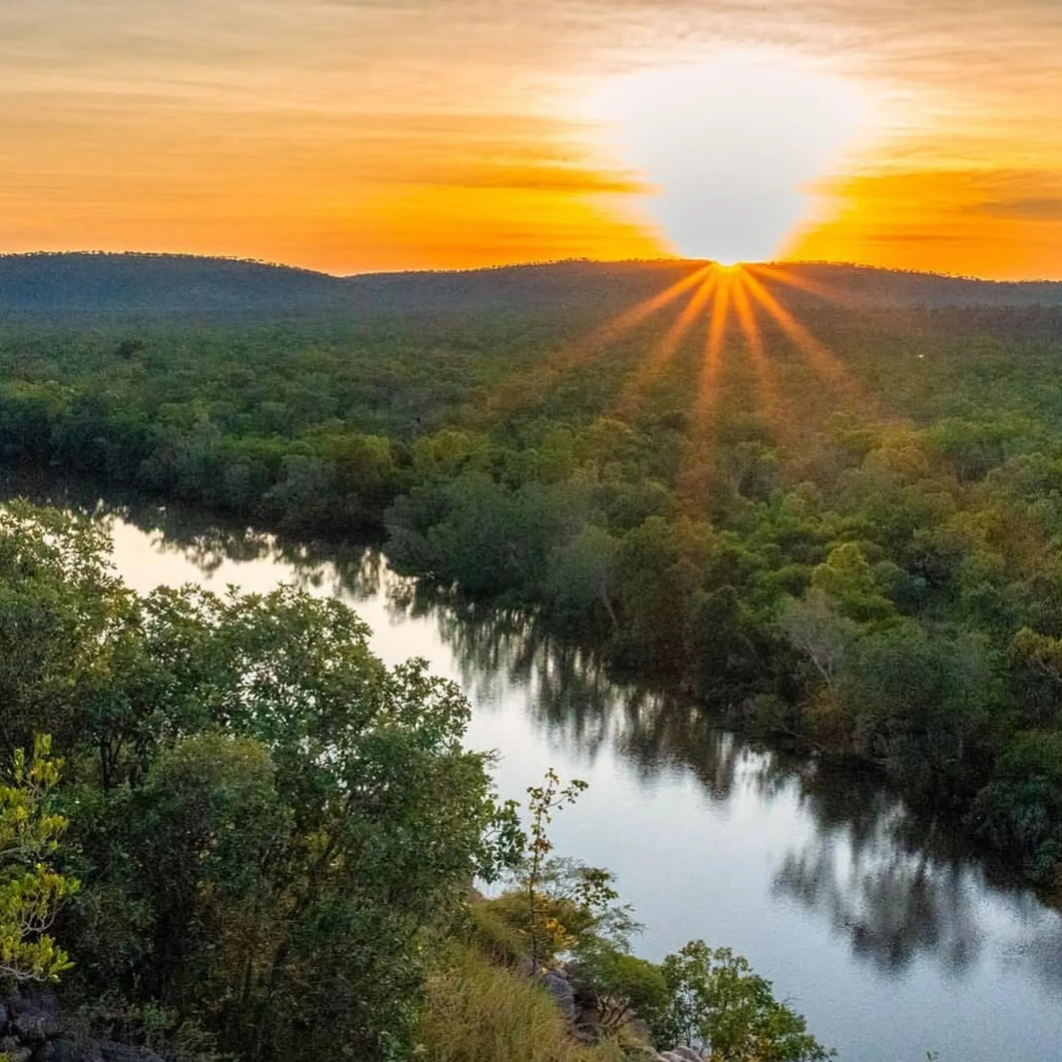 kakadu landscape at sunrise